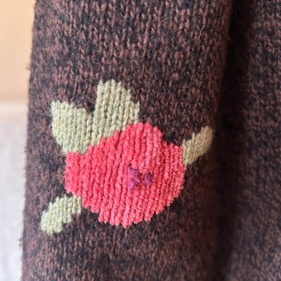 Vintage Sparrow Anthropologie Lambswool "Yellow Brick Road" Duster Cardigan - Picture 6 of 14